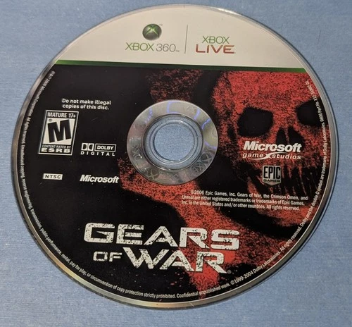 Gears of War Microsoft Xbox 360 Disc Only Tested and Works