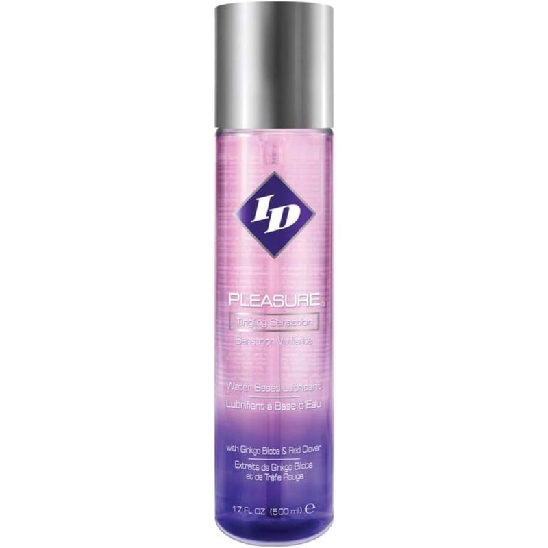 Lubrifiant à base d'eau ID Pleasure sensation picotement en flacon de 500 ml