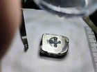S.Silver Antiqued Block 38g