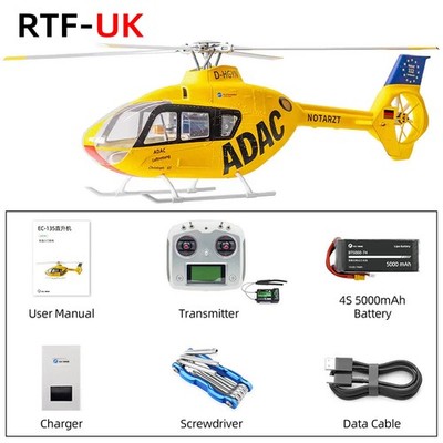 Fly Wing EC-135 M10CH GPS 6-Achsen ACE Flugsteuerung RC RTF Hubschrauber UK Plug