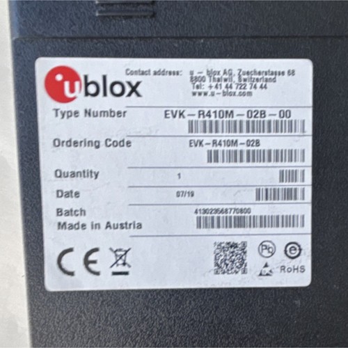 u-blox EVK-R410M-02B EVK-R410M-02B-00 Evaluation Kit Development Board