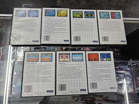 Sega Master System Game Lot of 7 Complete CIB Cartridge Card Racer Falcon