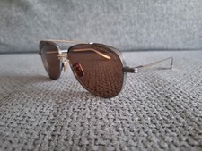 DITA Subsystem DTS141-A-03 Sunglasses Gun With Gold  Brown Lenses 58-15