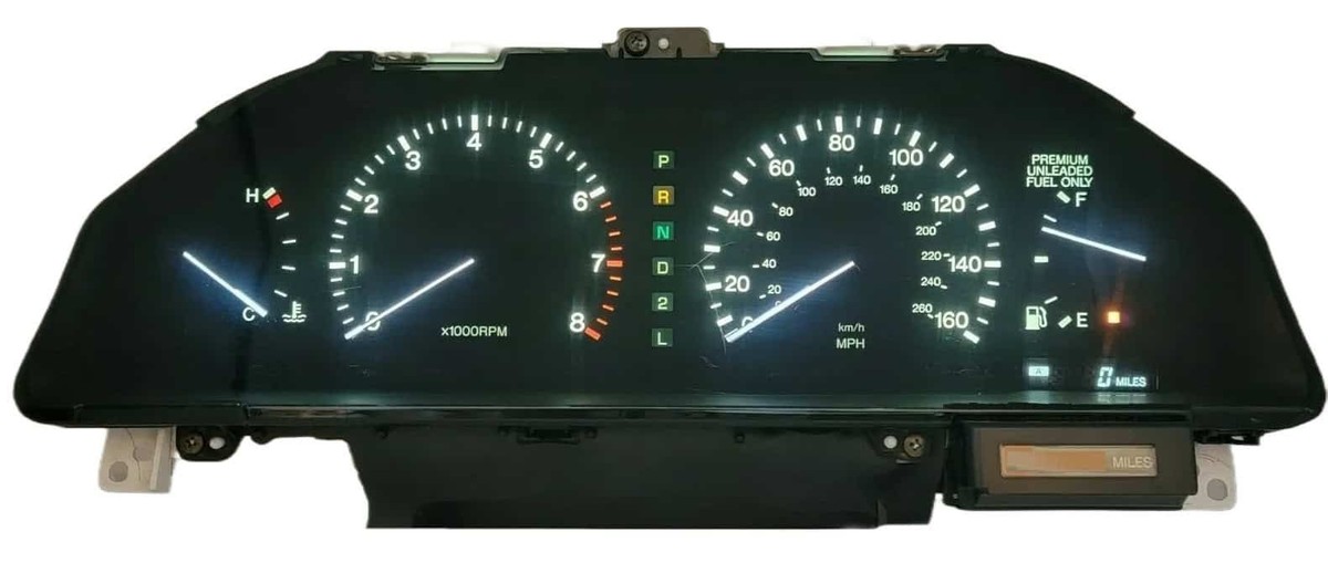 GS400速度告灯 1990-1992 Lexus LS400 Gauge Cluster Speedometer 83010-50011 w/o