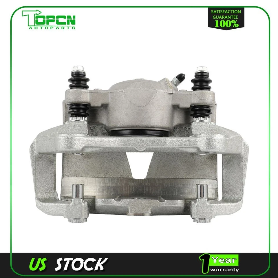 For 2009 - 2016 AUDI A4 QUATTRO Front Pair Brake Calipers w/ Bracket - Image 3 of 4