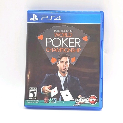 Sony PS4 Pure Hold'em World Poker Championship Complete w/ Case & Manual