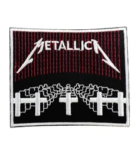 Metallica Patch, Metallica Embroidered Iron On Band Patch