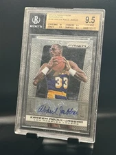2013-14 Panini Prizm Kareem Abdul-Jabbar auto BGS 9.5 True Gem + 10 9 Auto Grade
