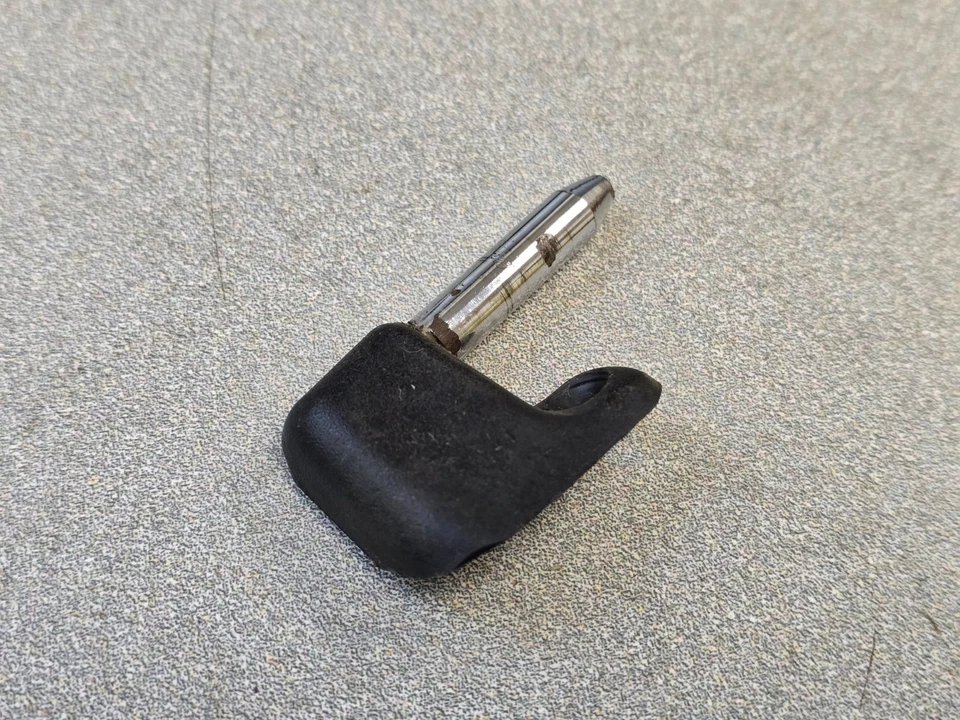 NICE ORIGINAL PORSCHE 911 914 914-6 CHROME SUNVISOR RIGHT MOUNTING BRACKET #2 - Image 2 of 4