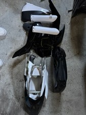 2013-2017 KTM 85 SX PLASTICS KIT  BLACK WHITE WITH SUBFRAME/AIRBOX/AIRBOOT