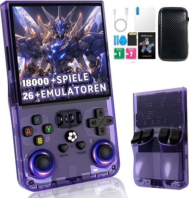 64GB 4Zoll R36max Retro Handheld Videospiel Konsole-18000 Spiele vorinstalliert