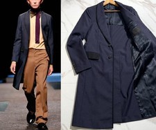 PRADA Runway Model Long Coat 2014 Collection 80 mohair 20 silk size IT46