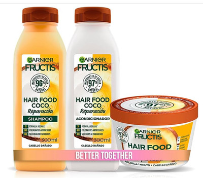Garnier Fructis Kit garnier fructis hair food Coconut Complete Routine
