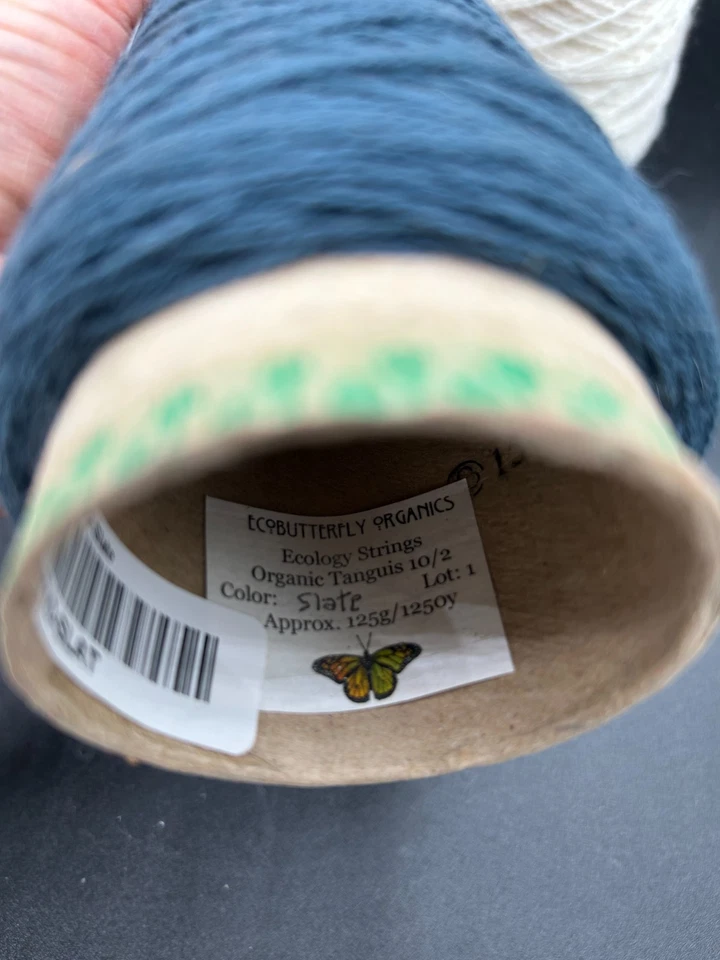 Lote de 6 conos de fibra mixta de hilo de tejer; lana, algodón, seda, etc. Foto 4 de 4