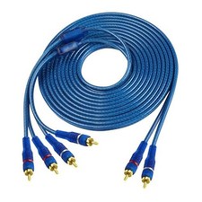RCA Car Audio Cable Y Splitter Adapter Cord 2 Channel to 4 Channel RCA Car