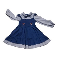 Vtg Winnie The Pooh Smocked Dress Size 5 Walt Disney Pinafore