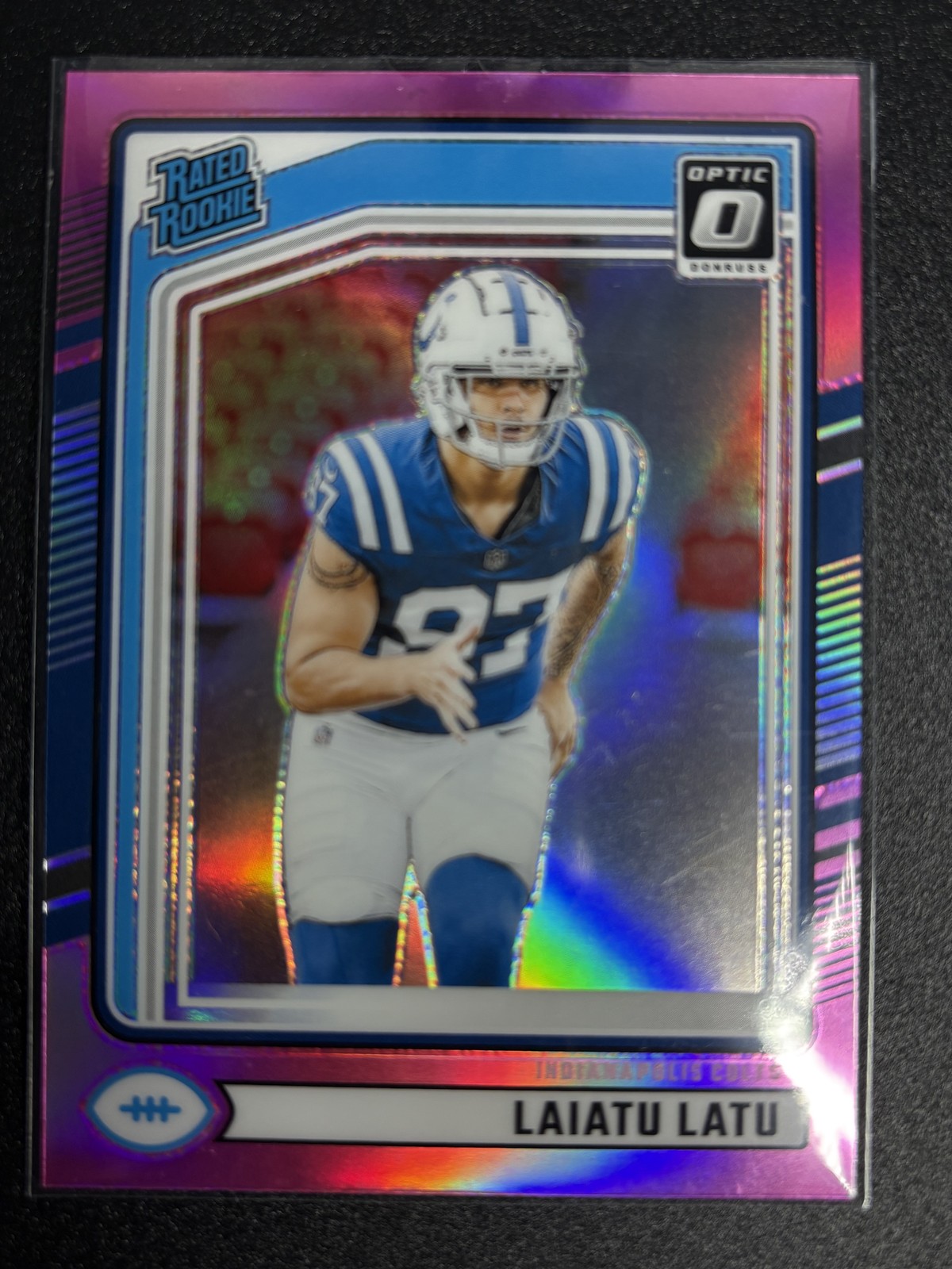 2024 Donruss Optic #267 Laiatu Latu Pink