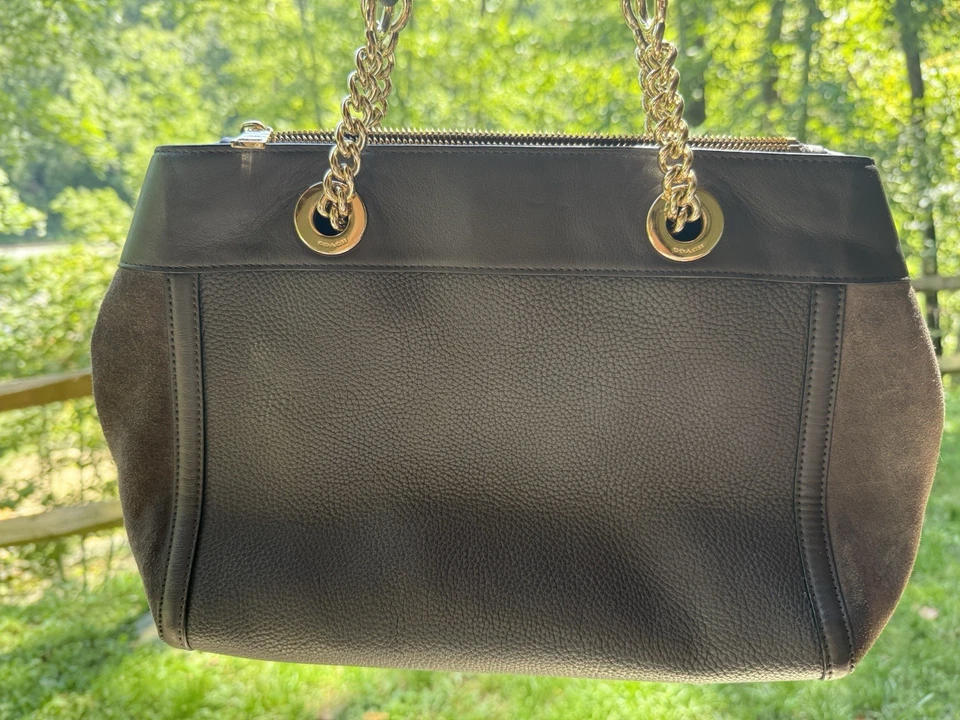 Bolso de hombro Coach Carryall Edie Turnlock marrón castaño Foto 2 de 4