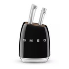 bloc smeg couteaux kit complet accompagné de 6 couteaux de cuisine professionnel