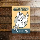 FallOut" Vintage-Style Tin Metal Signs Home Décor 8x12 Waterproof Dustproof, Pe