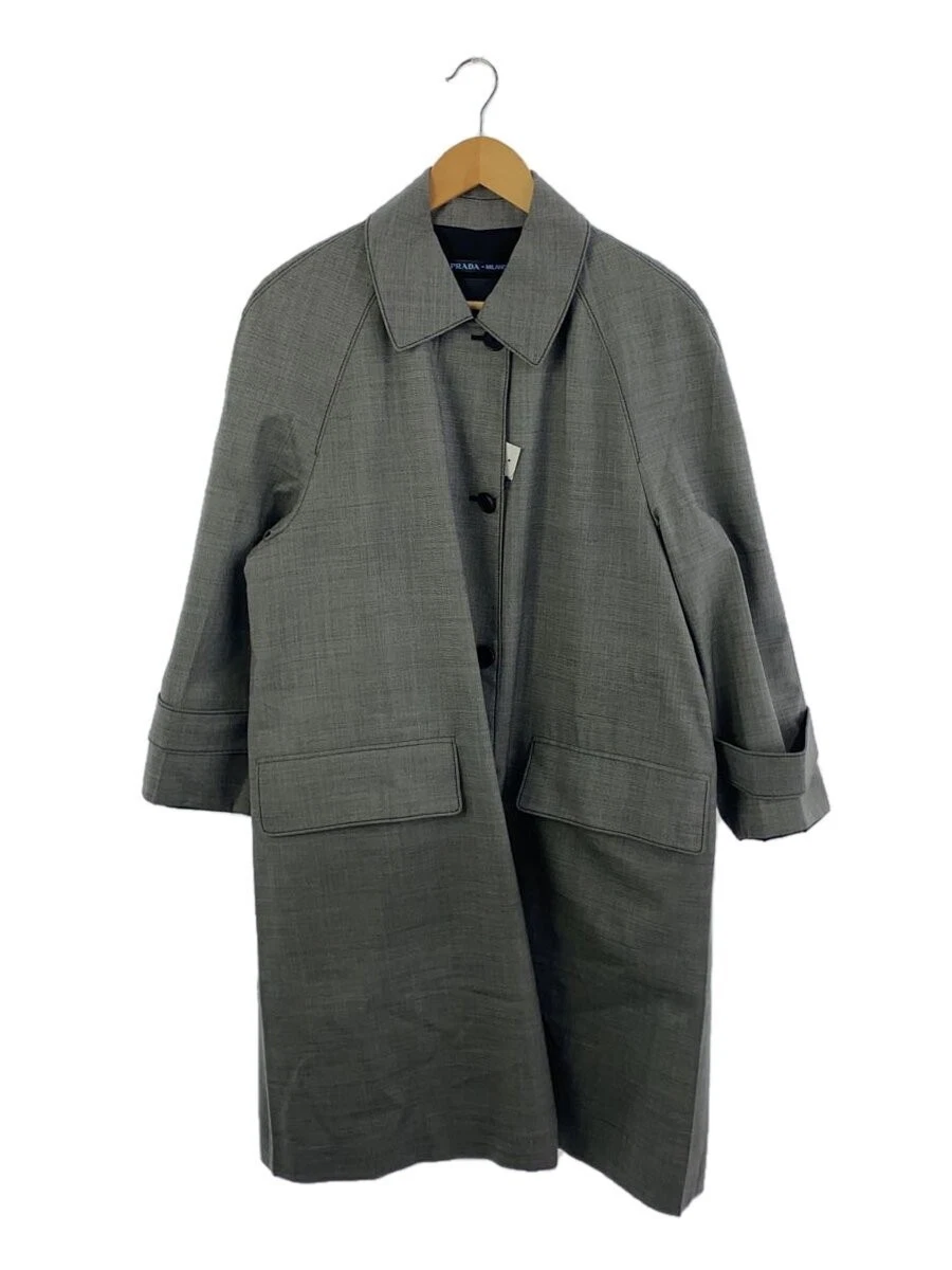 Cappotto PRADA colore Sten 36 lana seta GRIGIO