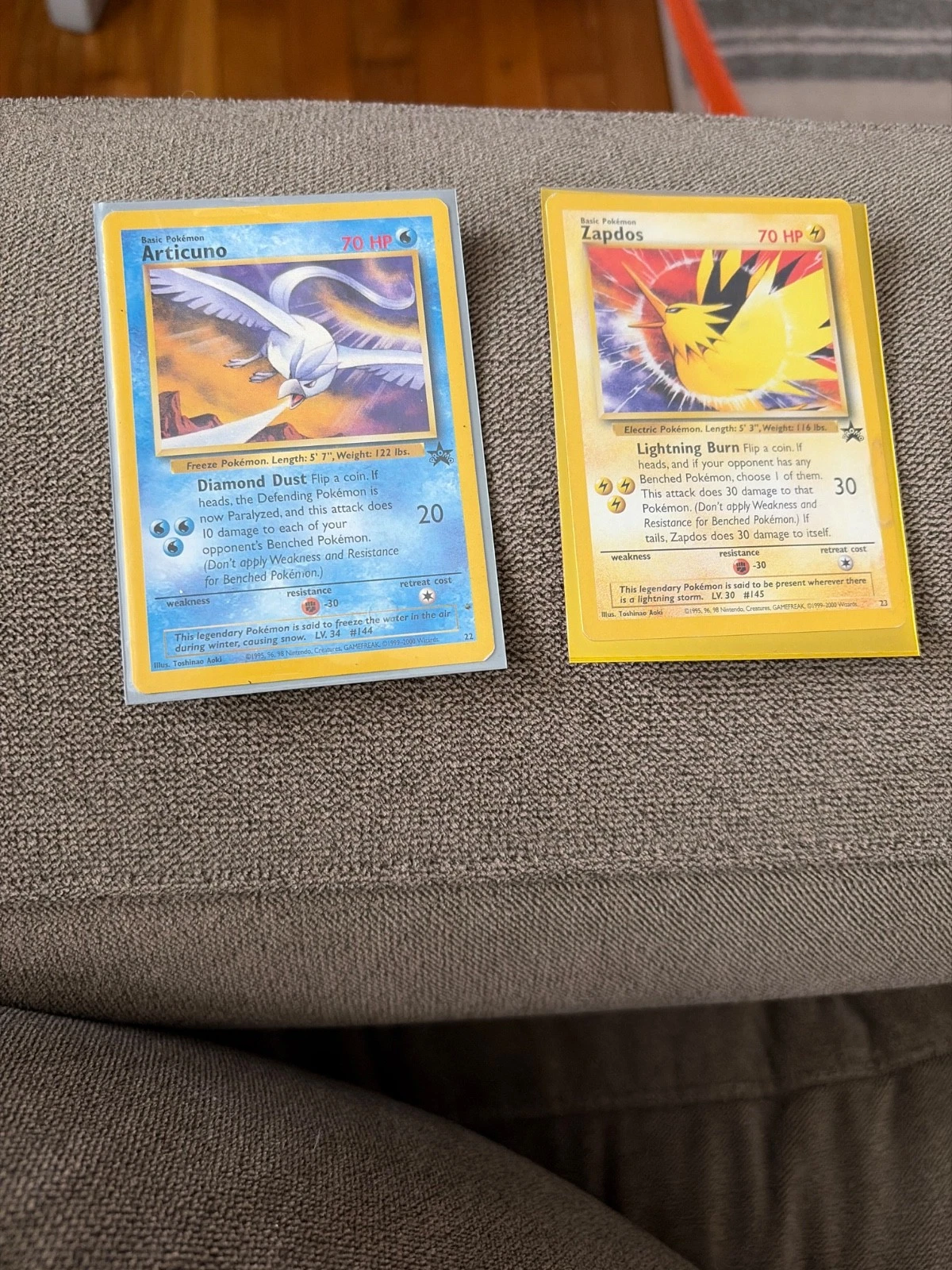 Pokémon Basic Pokémon Cards Articuno Zapdos Nintendo English