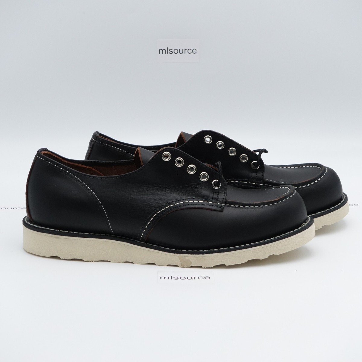 Red Wing Shop Moc Oxford Leather Shoes Men's 8090 Black Made in