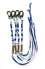 Tzitzits With Clips, Beads That Look Like Torah Scrolls