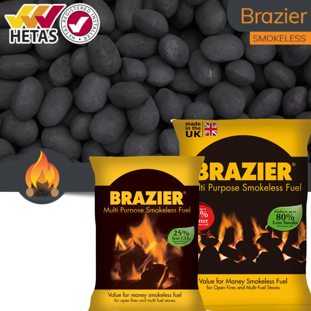 Brazier Multi Stove Smokeless Fuel Open Fire Burner High Heat Coal 10kg,  20kg | eBay
