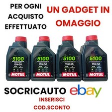 4 Litri Olio Motul 5100 15W50  Technosynthese 4 Tempi  104080 API SM/SL ESTER
