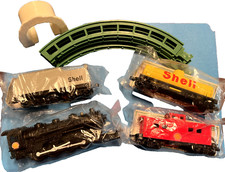 Shell Gasoline HO Promo Train Set Fletcher-Barnhardt White Steam Locomotive