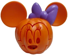 Disney Minnie Mouse Light Up Pumpkin Decor Glow Mini Decoration Jack O' Lantern