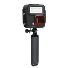 40M Waterproof Case Diving Light with Red Lens for GoPro Hero 3+/ 4 / 5 / 6 / 7 