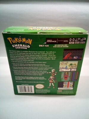 ULTRA RARE BIG BOX EDITION CIB VG Authentic Pokemon Emerald Game