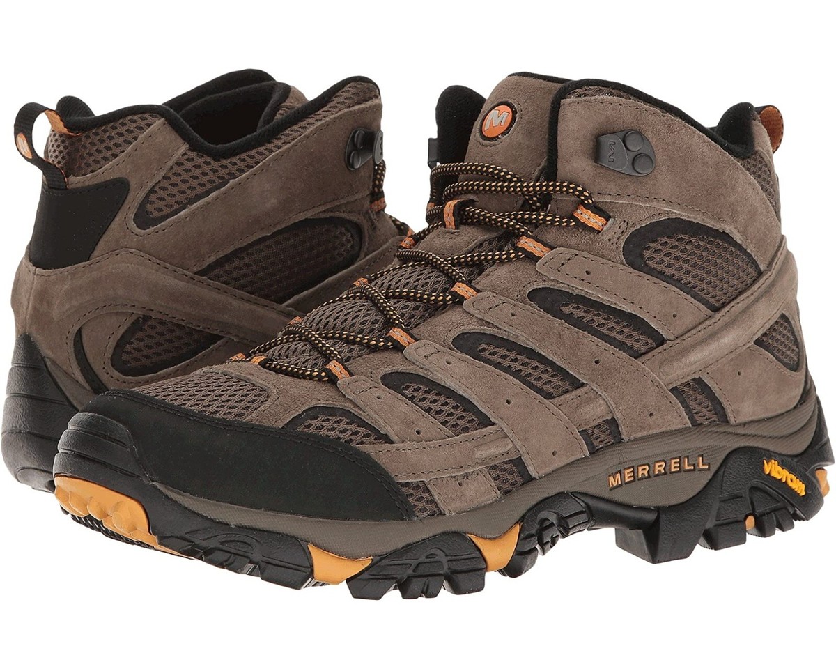 Merrell Z90112* Men's Moab 2 Mid Ventilator Hiking Boots Walnut