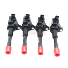 Rear Ignition Coil New For 30521-PWA-003 Honda City Civic UF374 CM11-108 4Pcs