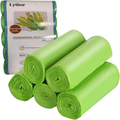 Compostable Trash Bags, 2.6 Gallon Small Disposable Compost Bags 150 Count Garba