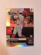 2022 Donruss OPTIC Baseball TR-8 BRANDON MARSH RC The Rookies Silver HOLO Prizm