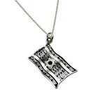 Israeli Flag with Star of David and Am Yisrael Chai Necklace 925 Sterling Silver