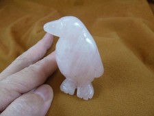 (Y-PEN-706) pink PENGUIN gemstone gem BIRD STONE penguins king emperor antartica