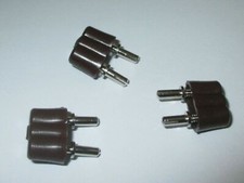 Kahlert Stecker für Puppenhaus-Krippenbeleuchtung braun 3 Stück *NEU*