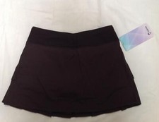 NWT Ivivva by lululemon Set the Pace black tennis skirt Athletic 14