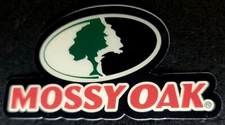 MOSSY OAK STICKER "OAK" 4 X 2 1/8"GLOSSY THICK OUTDOOR USE WATERPROOF.