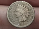 1859 Copper Nickel Indian Head Cent Penny- Good/VG Details