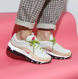 Nike Women S Air Max 97 Light Bone Deadly Pink 004 Size 8 New Ebay