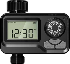 BN-LINK Sprinkler Timer Outdoor, Programmable Water Timer with Rain Delay LCD