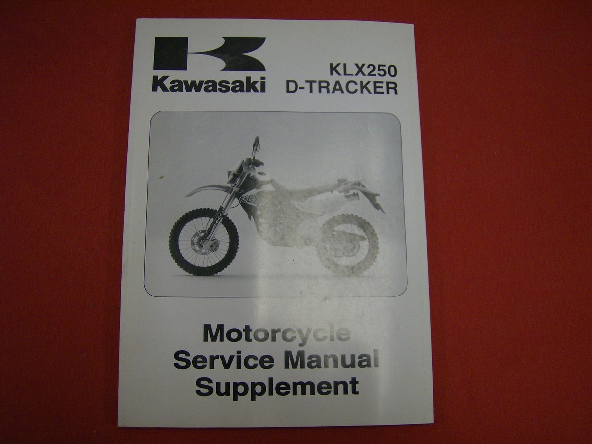 Kawasaki D-TRACKER サービスマニュアル Service Manual Kawasaki 2002 