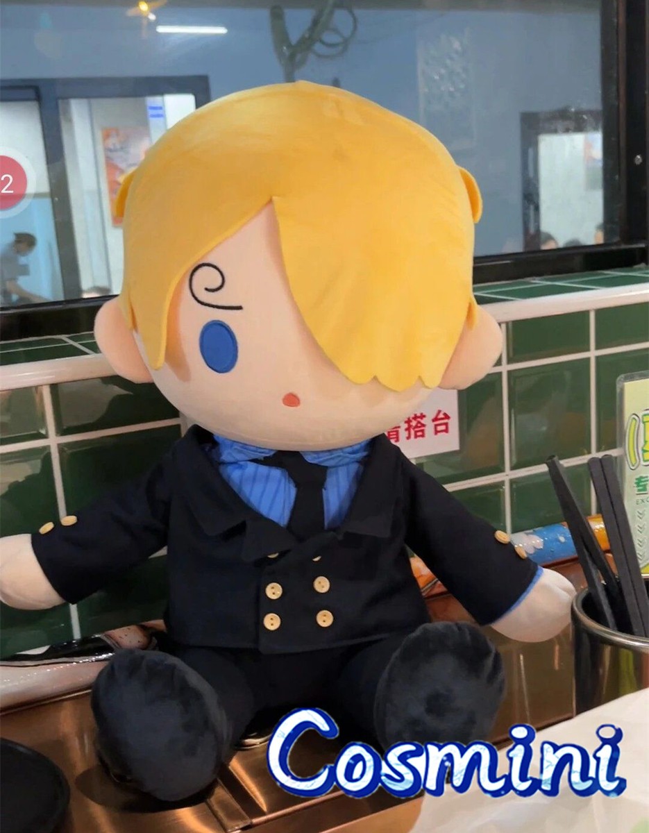 ONE PIECE Sanji 40cm Plush Dress up Doll Stuffed Toy Xmas Gift