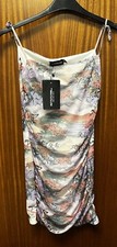 Tagged Pretty Little Thing Size 10 Dress Short With Design 