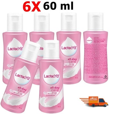 6X Lactacyd Lactacyd All Day Care Intimate Cleanser Natural Extracts Pure Milk 6